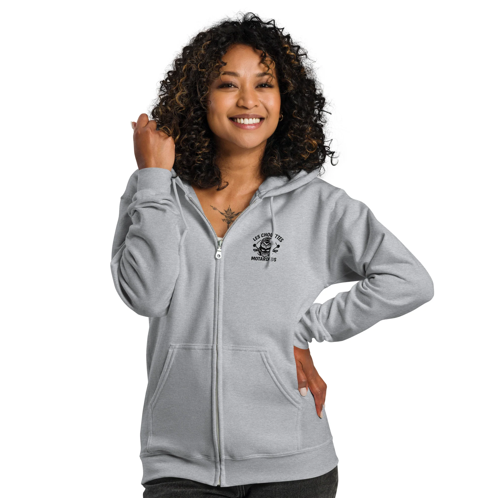 Sweat zippé Chouettes motard(e)s - Image 7